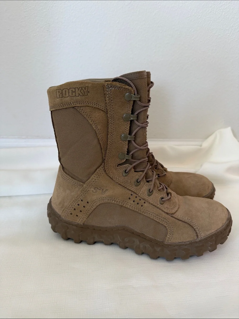 Rocky Men's Tactical Lace-Up Boot in Brown size 11 M